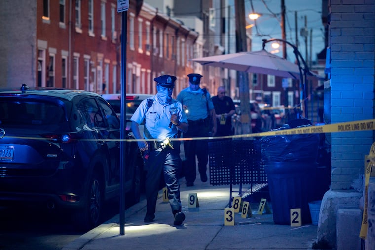 Police investigate a double shooting on the 1500 block of South Cleveland St., Friday, September 3rd.