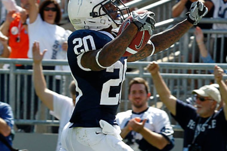 Devon Smith most recently was timed running 40 yards in a jaw-dropping 4.23 seconds. (Gene J. Puskar/AP)
