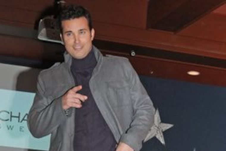 CBS3's Doug Kammerer models at a BreastCancer.org benefit. The fashion show was held Wednesday at Public House at Logan Square.