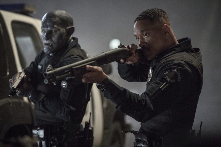Will Smith, right, and Joel Edgerton in a scene from, "Bright."