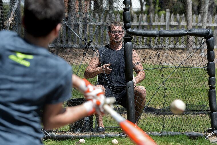Former Phillies reliever Mitch "Wild Thing" Williams at his South Jersey home. (Tom Gralish / Staff Photographer)
