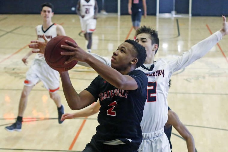 Coatesville sophomore guard Jhamir Brickus (2) is averaging 20.8 points per game.