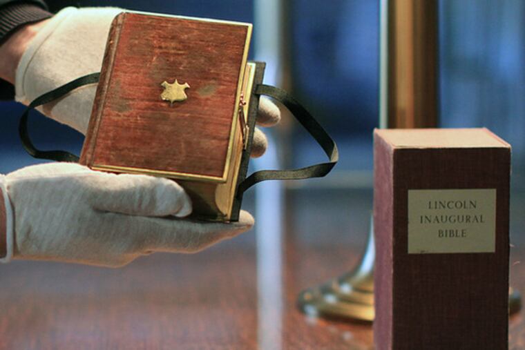 The Lincoln Bible that will be used at Barack Obama's swearing-in is held by a Library of Congress curator.
