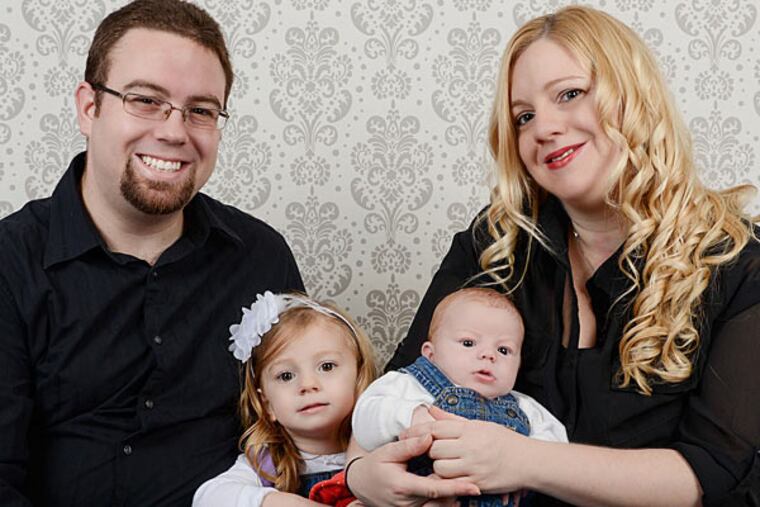 Lauren & Dennis Richardson and their kids, 3-year-old Jordan and baby Declan. (Photos by Dackel Photography)