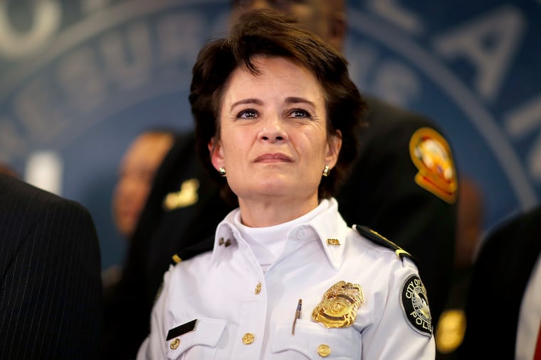 This 2018 photo shows Erika Shields, then Atlanta police chief.