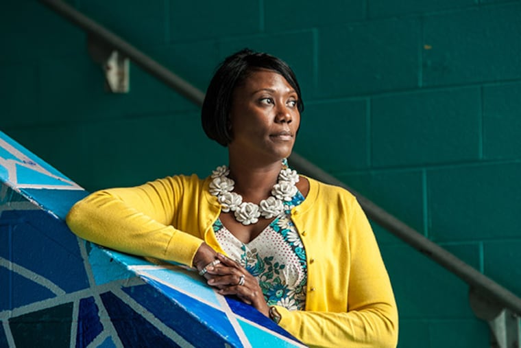 Saliyah Cruz will be principal of Learning in New Context High School when it opens at the end of August in unused space at Roberto Clemente Middle School in Hunting Park. The school plans to focus education on learning and service in the community to give clearer purpose to content. ( MATTHEW HALL / Staff Photographer )
