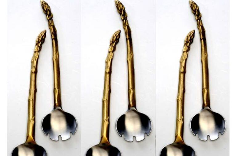 Asparagus salad servers CLEM MURRAY / Staff Photographer