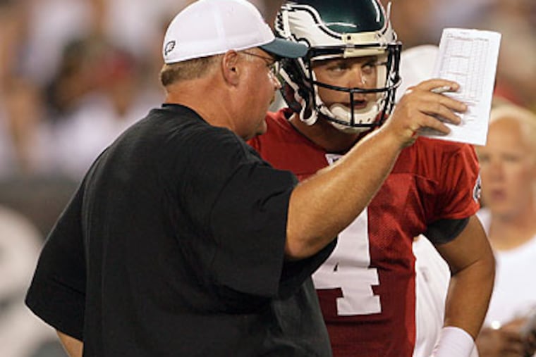 The long-rumored trade of Kevin Kolb has so far been just that: a rumor. (Yong Kim/Staff file photo)