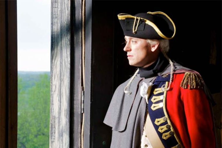 JJ Feild as British officer John André in "Turn," AMC's new series about spies in the Revolution.