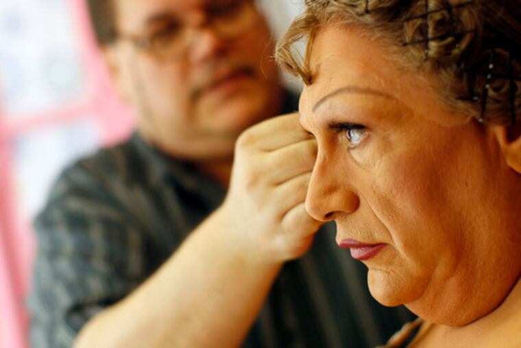 Becoming Edna: Actor Harvey Fierstein is prepped for rehearsal; he's reprising his Tony-winning role through Jan. 4.