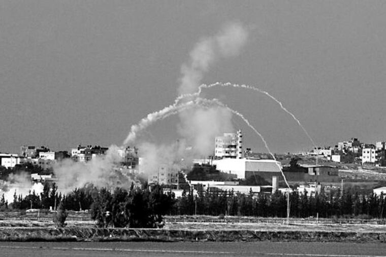 Mortars are fired from the Gaza Strip near the border with Israel. Nearly 20 rockets were fired into southern Israel.