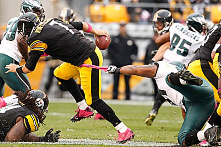 The Eagles did not record a sack against the Steelers Sunday. (Ron Cortes/Staff Photographer)