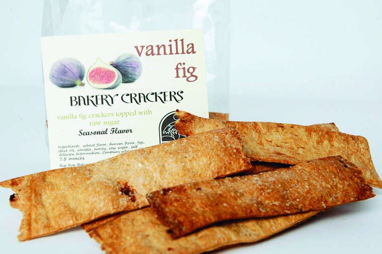 Vanilla fig flavored Bakery Crackers.