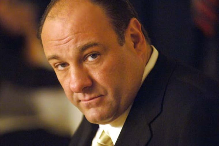 James Gandolfini as Tony Soprano, head of the New Jersey crime family portrayed in HBO's "The Sopranos." HBO and the managers for Gandolfini say the actor died Wednesday, June 19, 2013, in Italy. He was 51. (AP Photo/HBO, Barry Wetcher, File)
