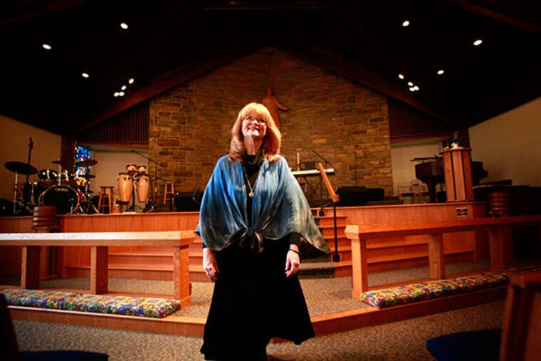 Coming from California, the Rev. Sharon R. Graff has become lead pastor at Gloria Dei Church in Huntingdon Valley to lead the congregation of 1,300 members, Thursday January 16, 2014. ( DAVID SWANSON / Staff Photographer )