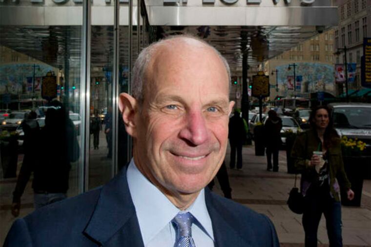 Jonathan Tisch, Loews Hotels CEO, visits the refurbished hotel and restaurant, Bank & Bourbon. (Clem Murray / Staff Photographer)