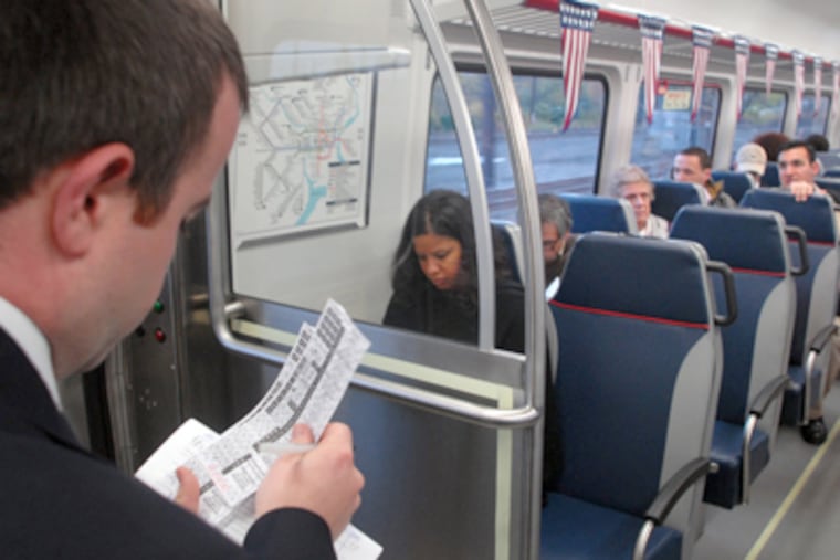 In October 2010, the first of the Hyundai Rotem-made rail cars debuted on the Cynwyd line. (Tom Gralish / Staff Photographer)