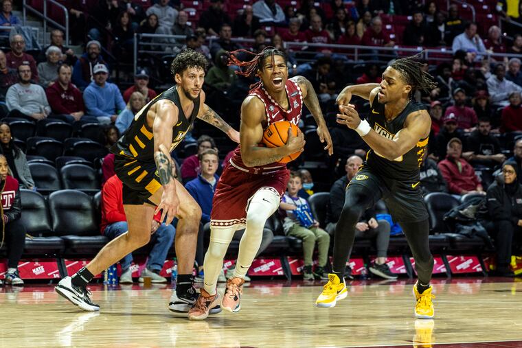 Temple Owls Khalif Battle, (0) led all scorers with 27 points in an 83-73 Owls win over VCU at the Liacouras Center on Saturday.