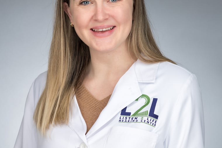 Stephanie DiSpigno is an audiologist with Listen 2 Life Hearing Centers, which has clinics in Bucks and Montgomery Counties.