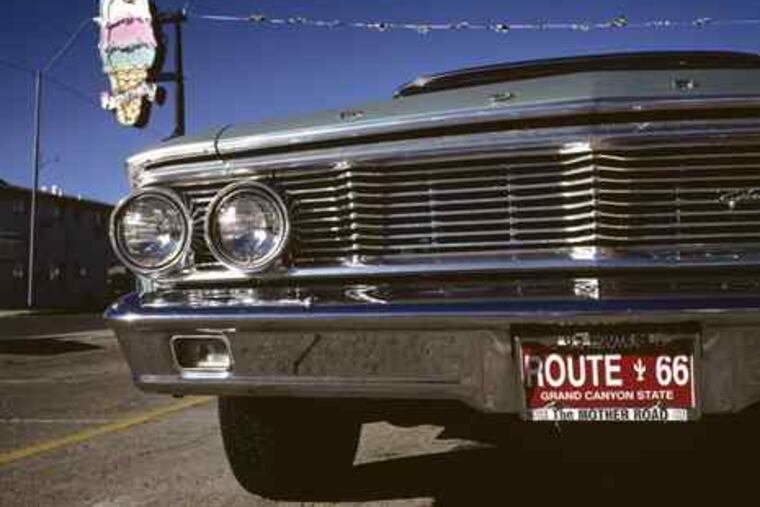 John Slavin 's photograph " '64 Galaxie, Williams, AZ," in New Hope Arts Center's "Automania: Second Gear" through Aug. 15.