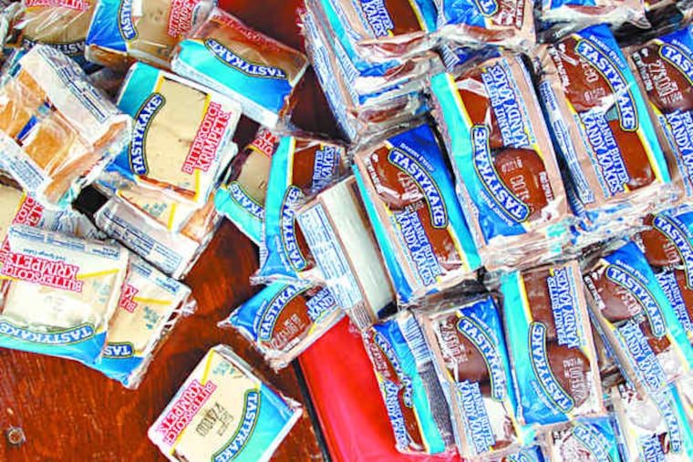 A selection of Tastykake treats.