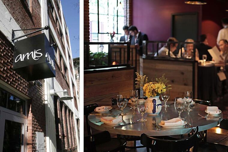 Amis, at 13th and Waverly Streets in Center City, opened in early 2010.