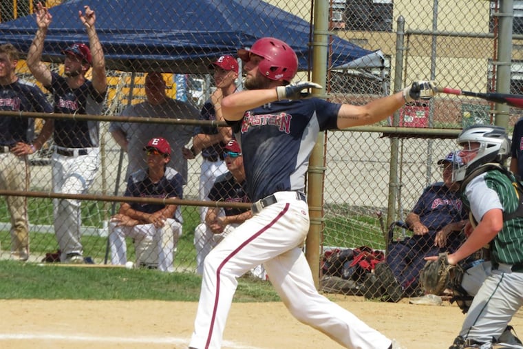 Eastern’s Jack Herman hits an RBI double in the Vikings 10-6 win over Clearview.