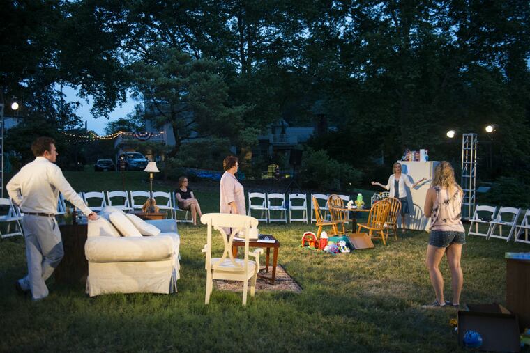 Theatre With a View perform at Sycamore Hill estate in Pottstown in 2017.