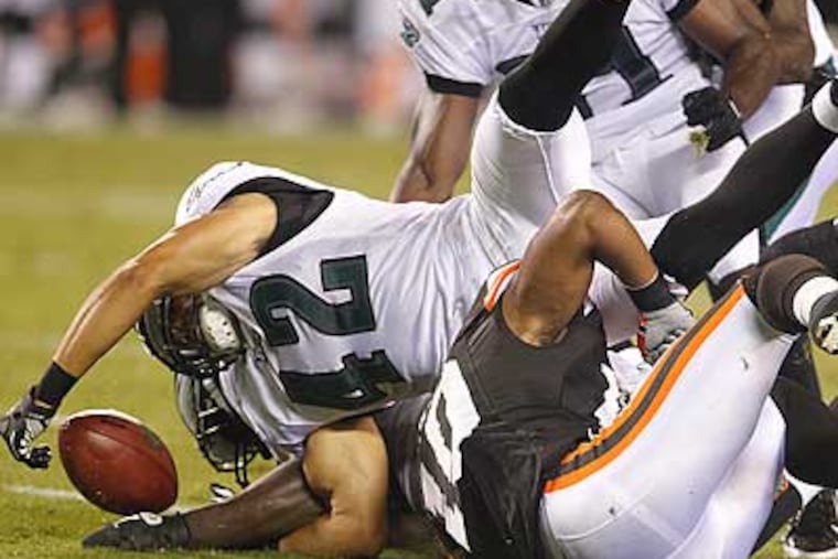 Kurt Coleman will replace Jarrad Page at safety for Sunday's game. (Ron Cortes/Staff Photographer)