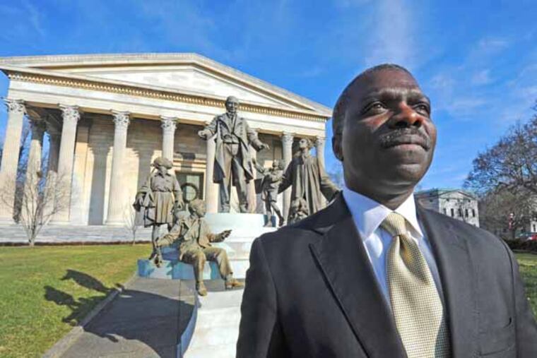 At Girard College, President Clay Armbrister on Jan. 9, 2013. APRIL SAUL / Staff Photographer