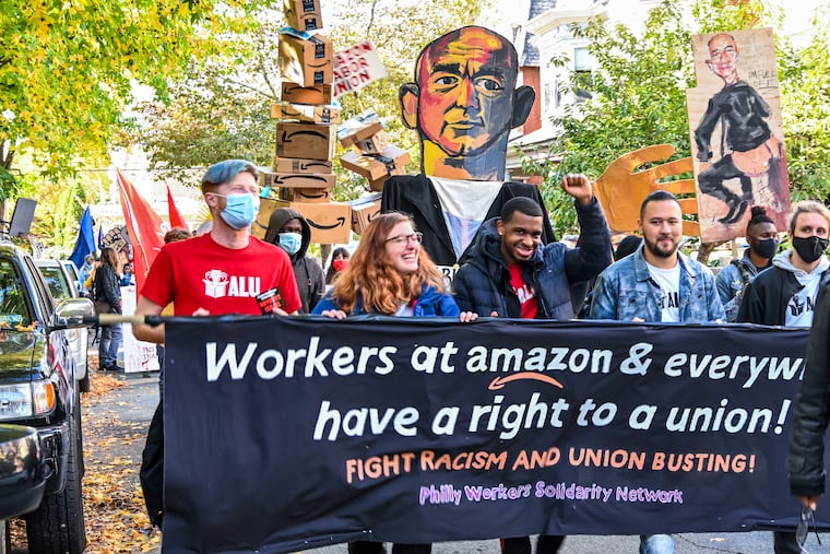 Activists demonstrating at the Peoplehood Parade in West Philadelphia. This year's parade will take place Saturday, Oct. 15.