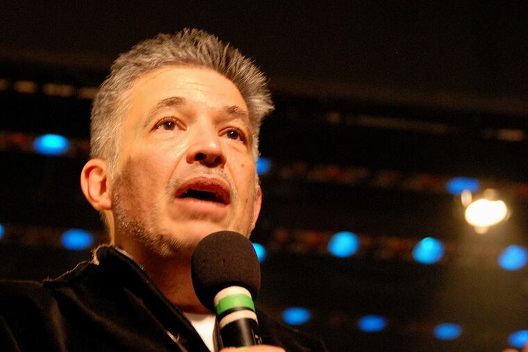 Lou Volpe giving directions to his students at Truman High in Levittown. CAROL L. GROSS