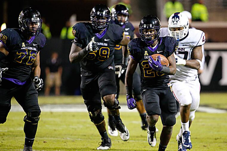 East Carolina running back Breon Allen. (James Guillory/USA Today Sports)