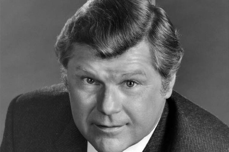 This Feb. 24, 1982 photo released by ABC shows actor Bob Hasting, a cast member on the daytime series "General Hospital," in Los Angeles. Hastings, an actor best known from the 1960s sitcom "McHale's Navy," died Monday, June 30, 2014, at his home in Burbank, Calif. He was 89. Hastings won fans on “McHale’s Navy� as Lt. Carpenter, a bumbling yes-man. Other memorable roles were on "All in the Family" and "General Hospital." (AP Photo/ABC Photo Archives)