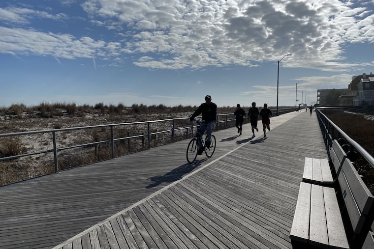 People from Philadelphia, New York and Delaware have decided to hunker down at their shore homes. "It's brighter, more space," said one homeowner. "You can trick yourself." Officials would rather they stayed home.