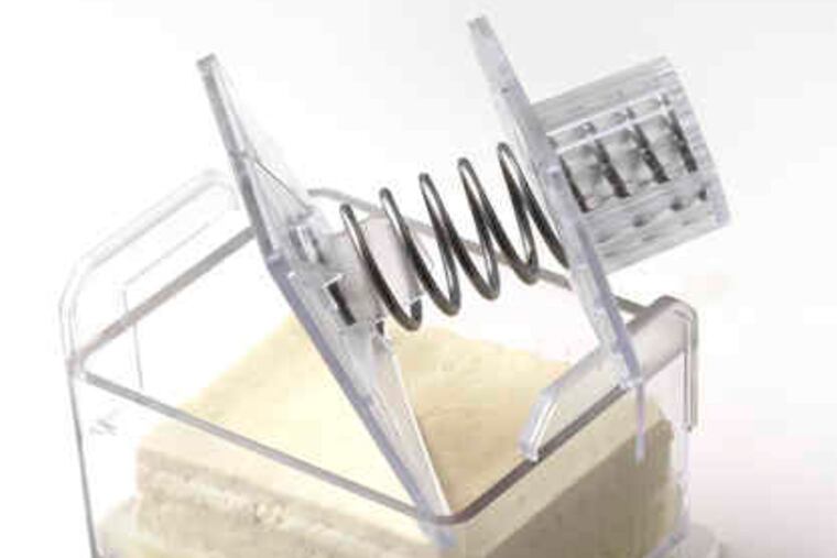 When Marie Kraft of Ambler was trying to improve her diet, tofu, the low-fat, high-protein soybean curd, was one of the foods she hoped to add. But she was vexed by the process of trying to squeeze the water out of it. She searched the Internet for a gadget to make this easier, and found nothing, so she set out to invent her own.