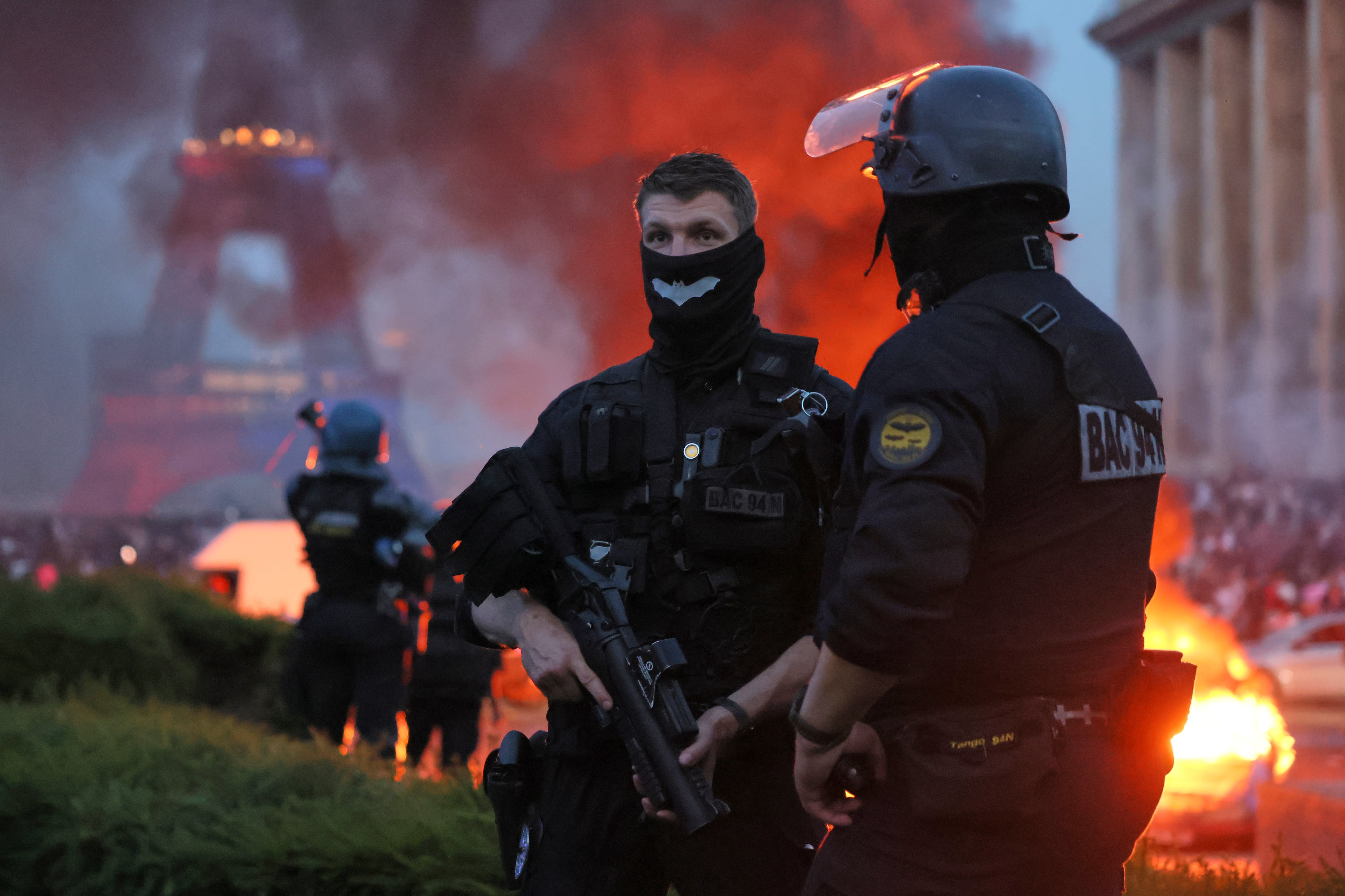 Paris police detain dozens as PSG title celebrations turn violent, including attempted police station breach