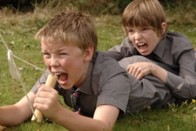 Will Poulter (left) and Bill Milner star in "Son of Rambow," in which two misfit English schoolboys find inspiration and escape in action movies.
