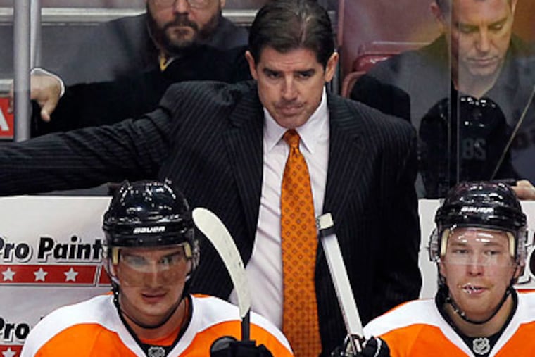 "Any time a group or a team can get away and relax, it's time well spent," Peter Laviolette said. (Yong Kim/Staff file photo)