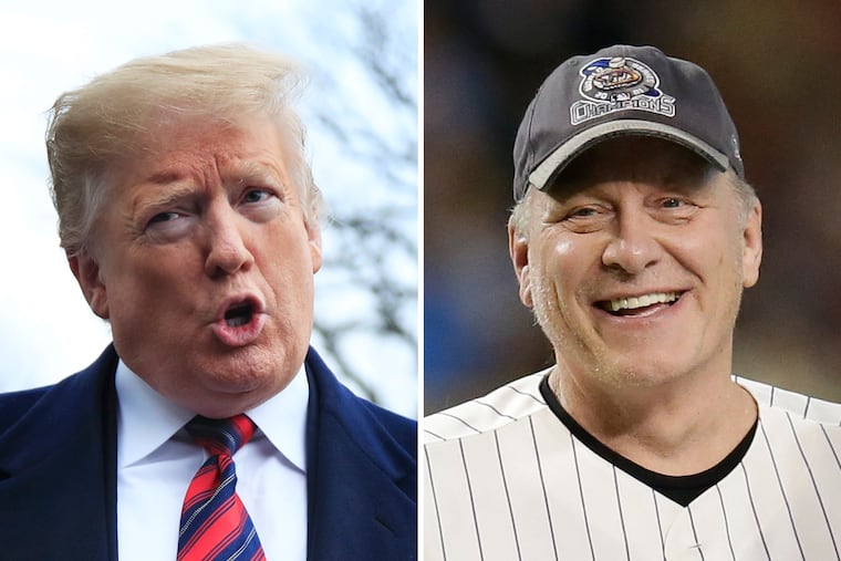 Curt Schilling (right) has been and remains a staunch defender of President Donald Trump.