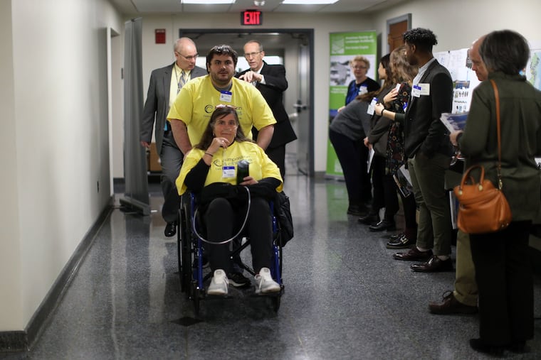 In March, Susan Boyce, of Rumson, N.J., a member of Compassion & Choices, was wheeled into the N.J. Senate by her son, William Boyce-Blanchard, to hear the vote on the aid-in-dying bill.