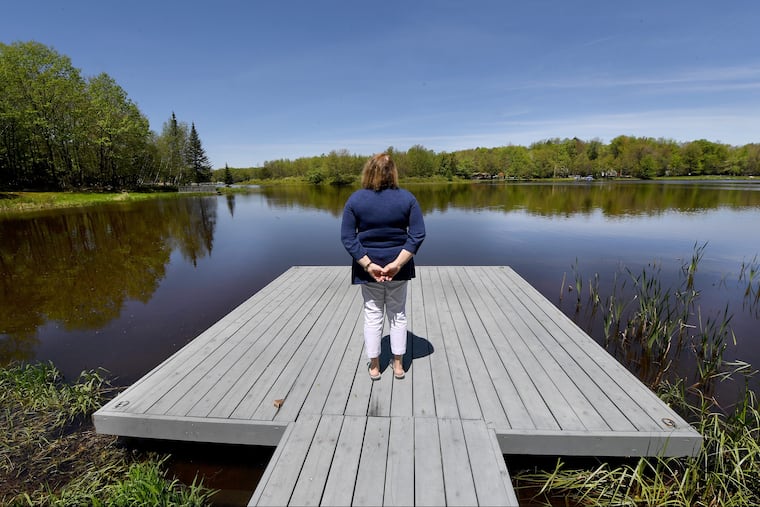 Deb and Fred McQuiston, formerly of Audubon in Montgomery County, built a house on Arrowhead Lake in the Poconos for weekend use. Now they live there year-round.