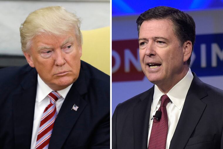 Former FBI Director James Comey is scheduled to testify at 10 a.m. before the Senate Intelligence Committee in his first public appearance since President Trump abruptly fired him in May.