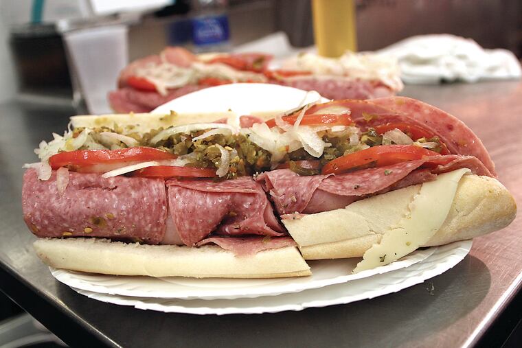An Italian sub at the White House Sub Shop in Atlantic City.