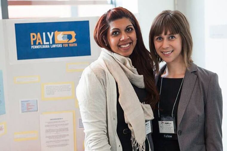 Maheen Kaleem (left) and Elana Baurer founded the nonprofit Pennsylvania Lawyers for Youth.