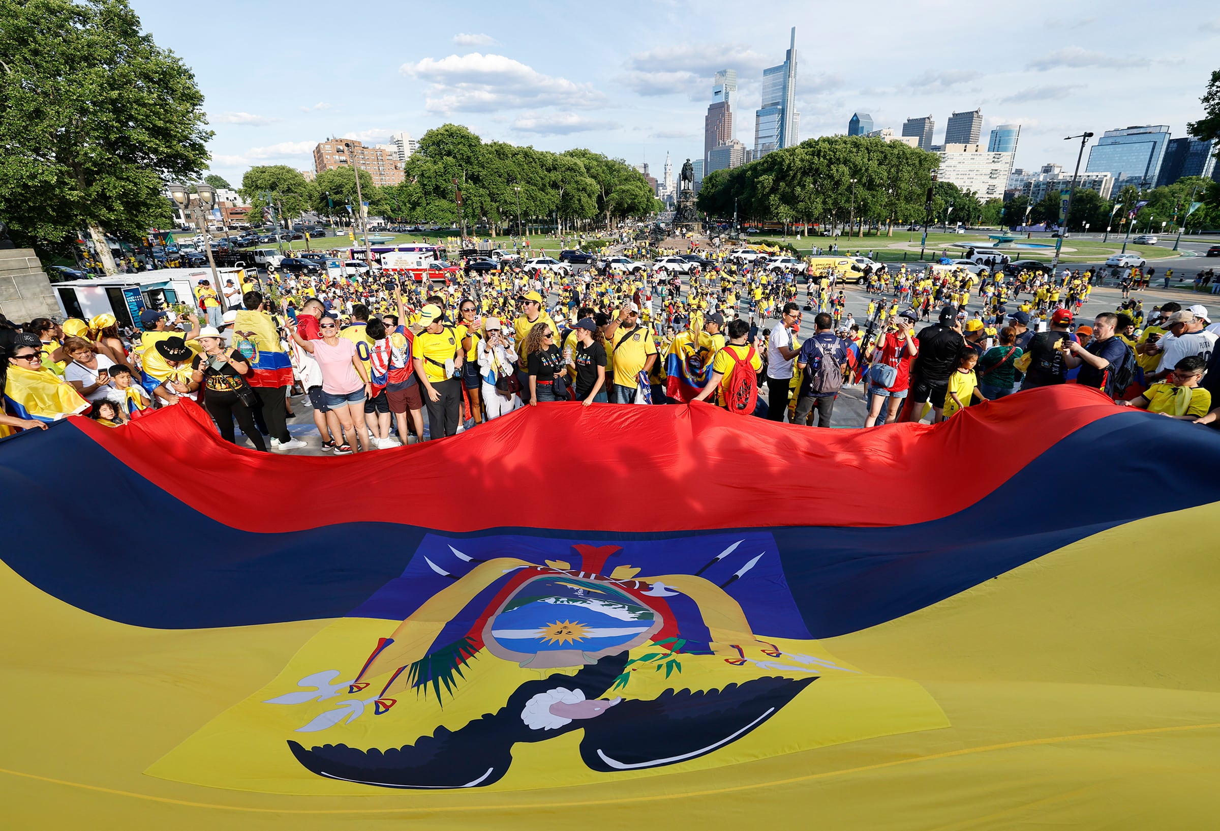 Philadelphia Gathers for World Cup's First Philadelphia Match as Fans Flood Center City