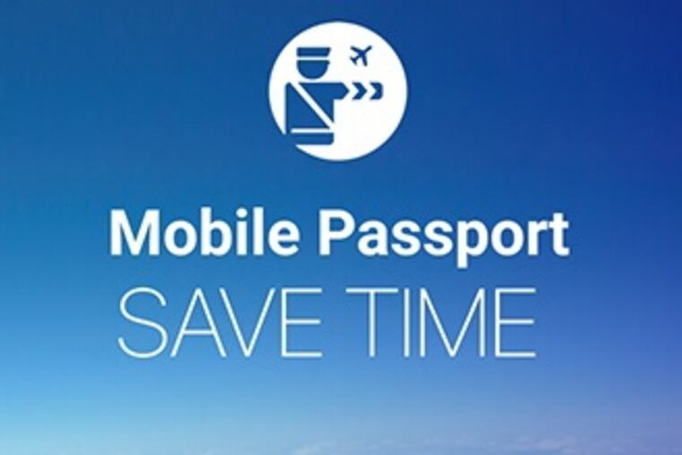 A screenshot of the Mobile Passport app on a smartphone.
