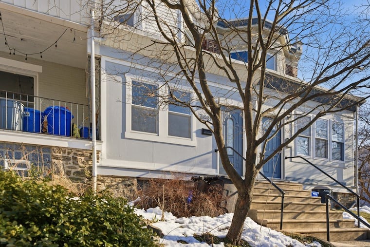 The exterior of the East Falls home.