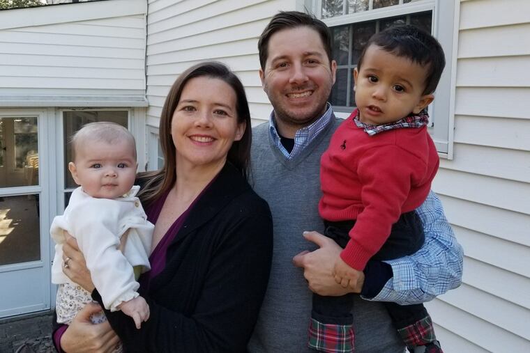 Jen and Charlie Breznicky with children Amelia and Connor. #submittedImage