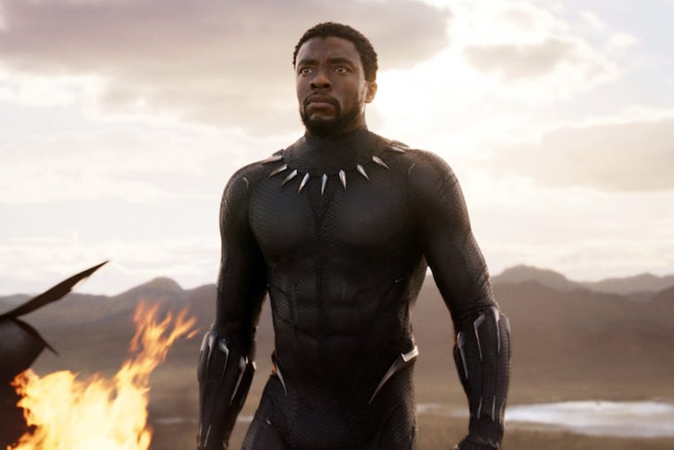 Chadwick Boseman in a scene from "Black Panther." “Black Pantherâ€
